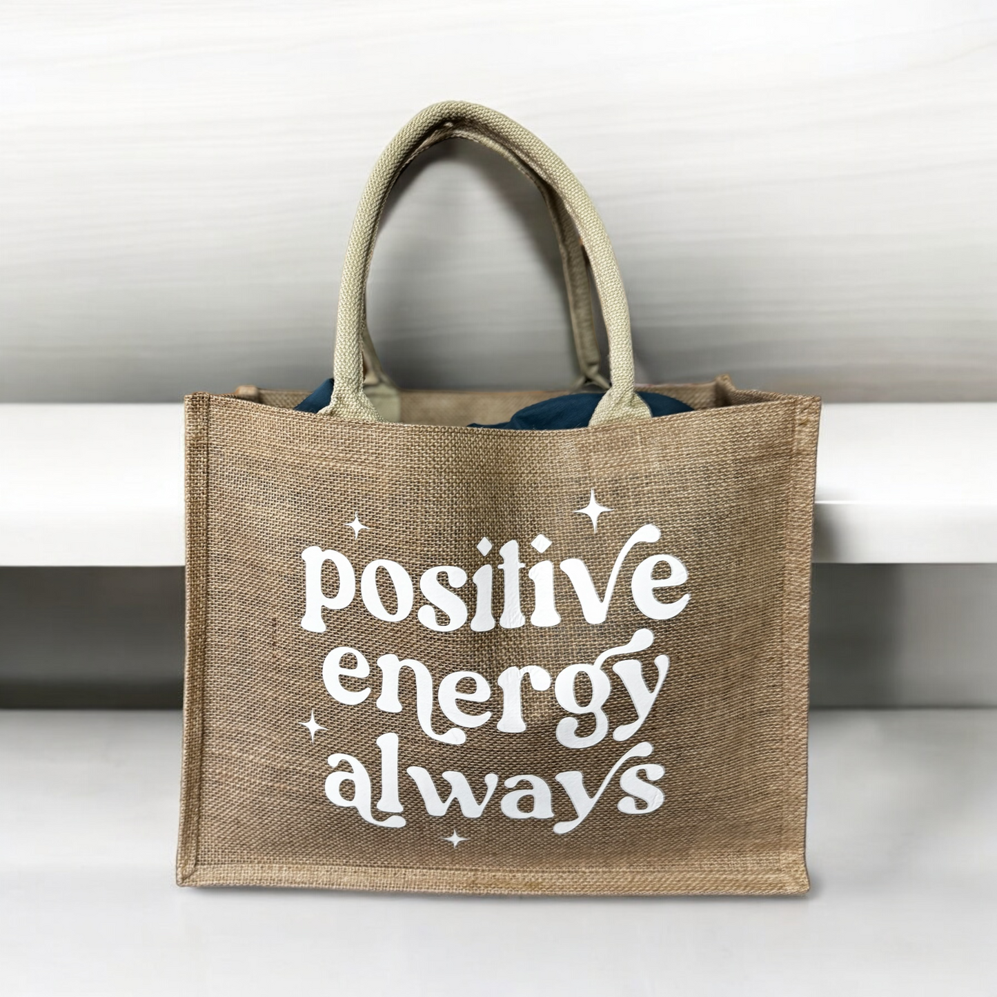 Jutetasche positive Energie always 