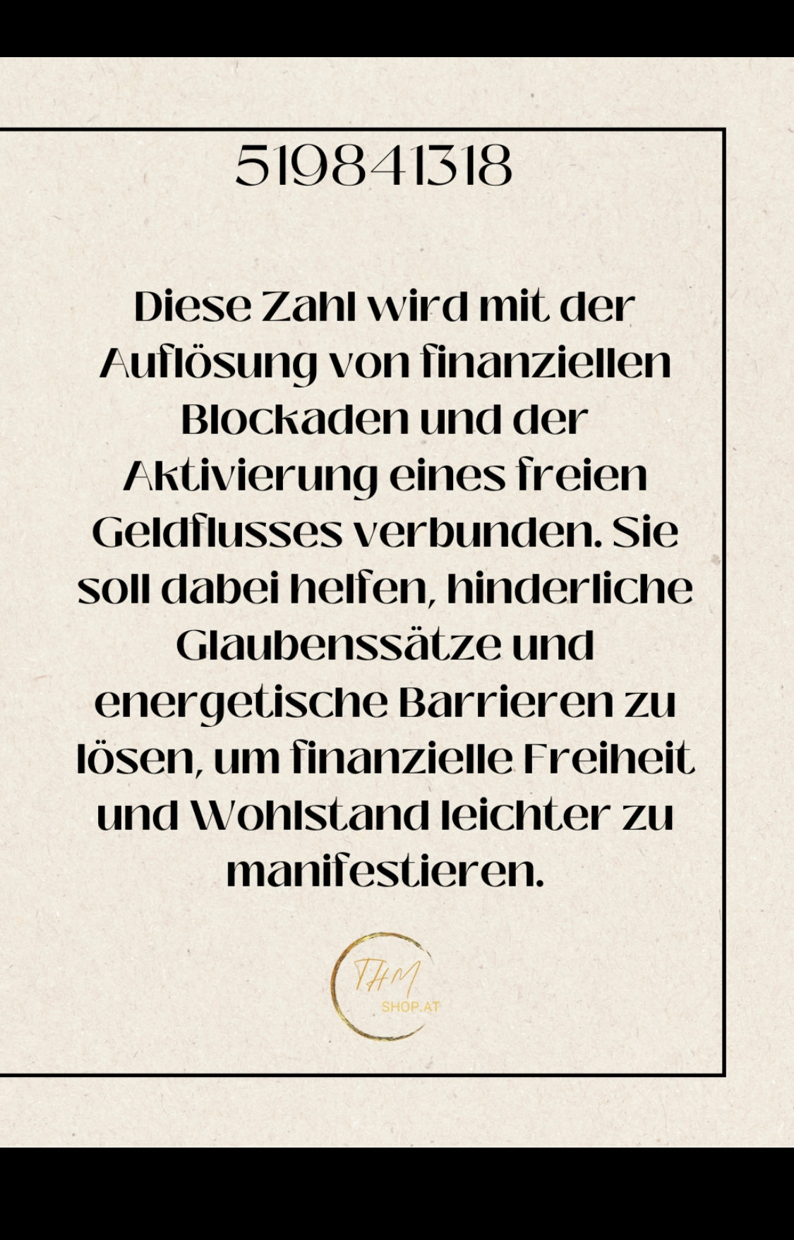 Glas mit Gravur Zahlen von Grabavoi „finanzielle Blockaden“