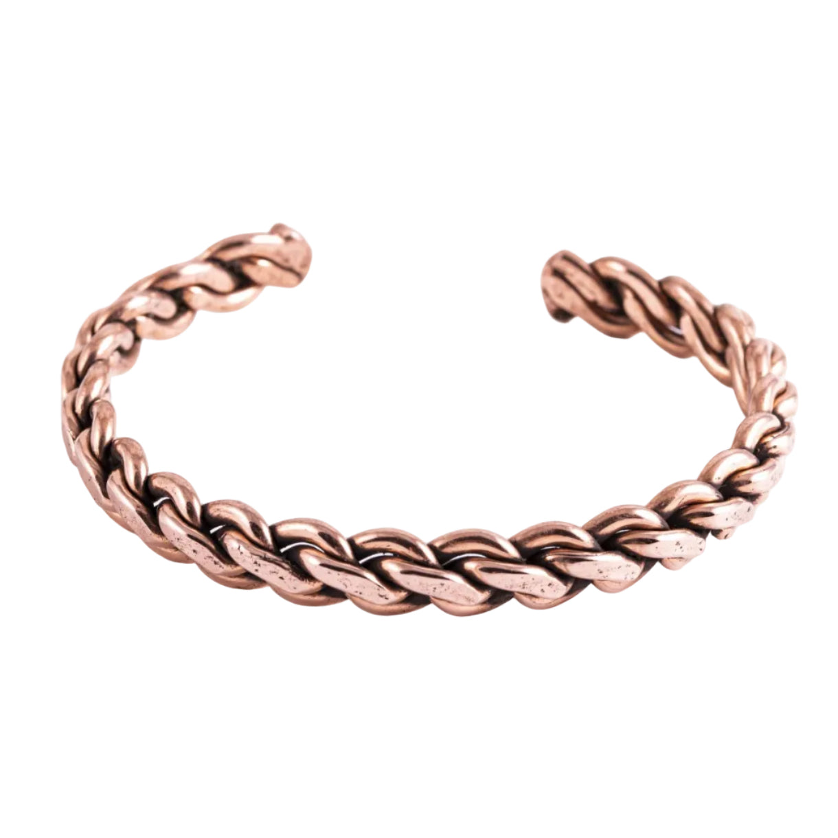 Geflochtenes Armband zart Kupfer