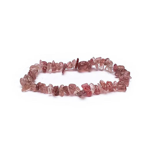 Armband Erdbeerquarz Splitter
