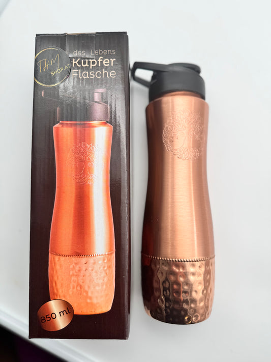 Kupferflasche mit Trinkverschluss