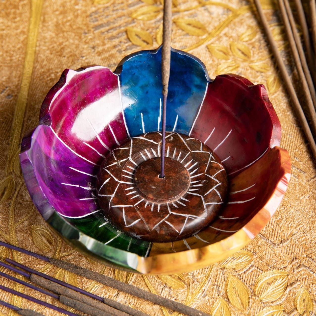 Lotus Räucherstäbchenhalter