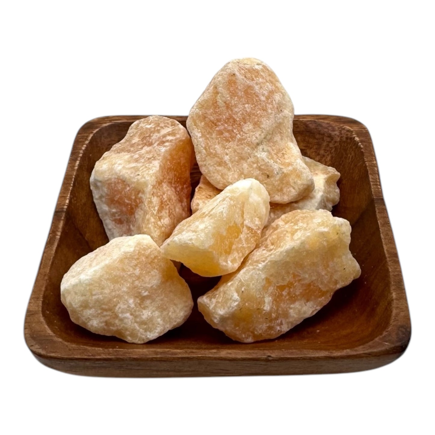 Orangencalcit Rohstein