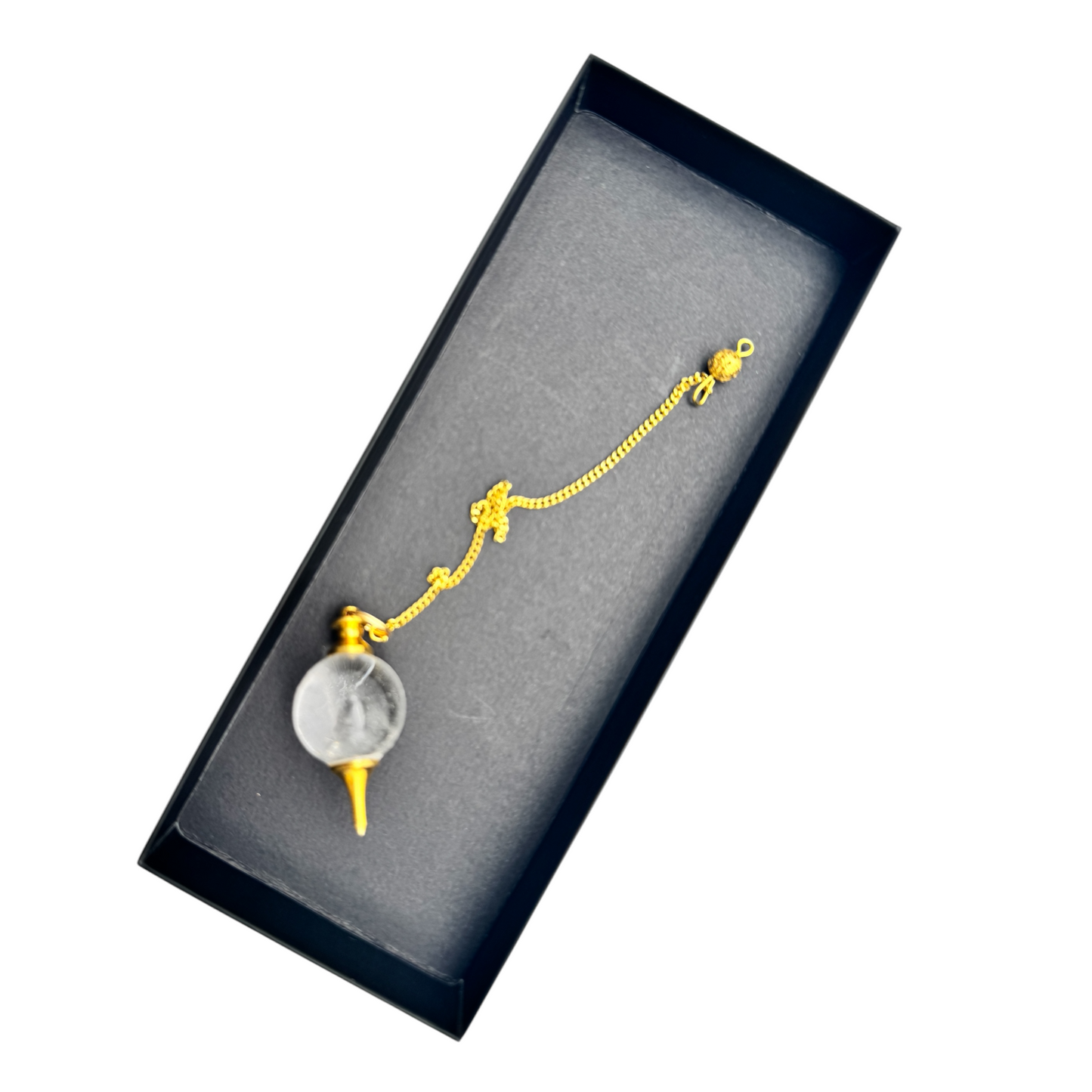 Pendel Messing Bergkristall