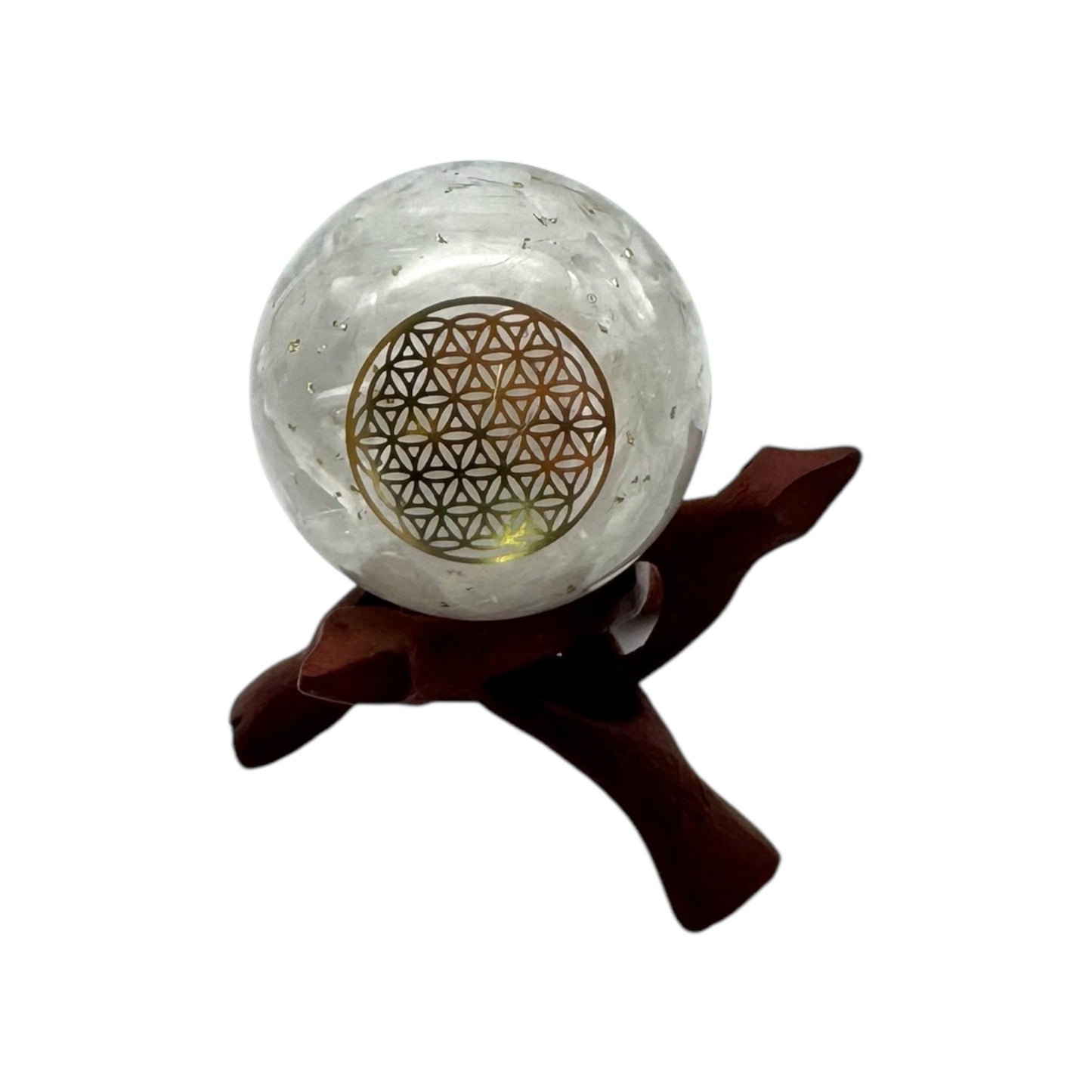 Holzfuss dunkel für Kristallkugeln ca 6-8cm