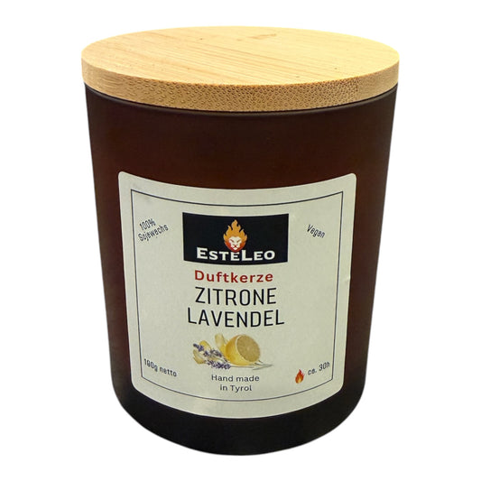 Zitrone Lavendel Kerze