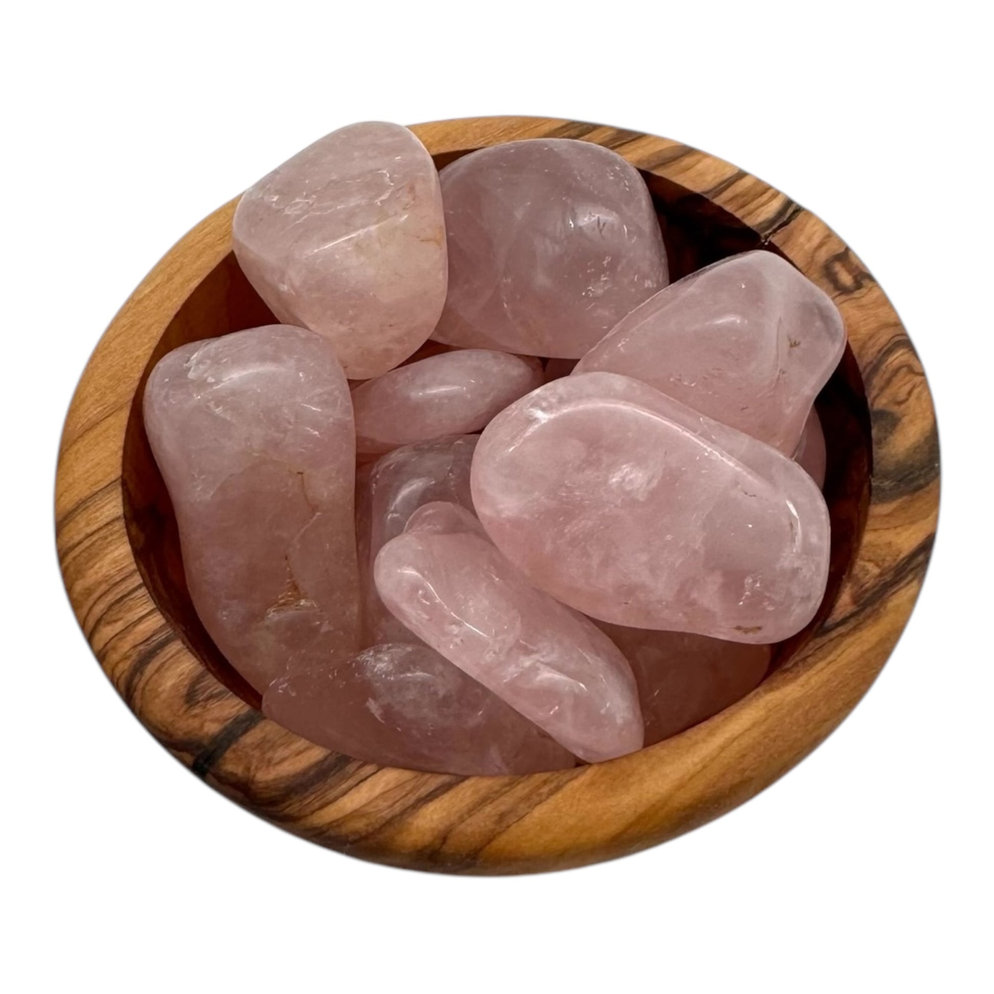 Rosenquarz geschliffen