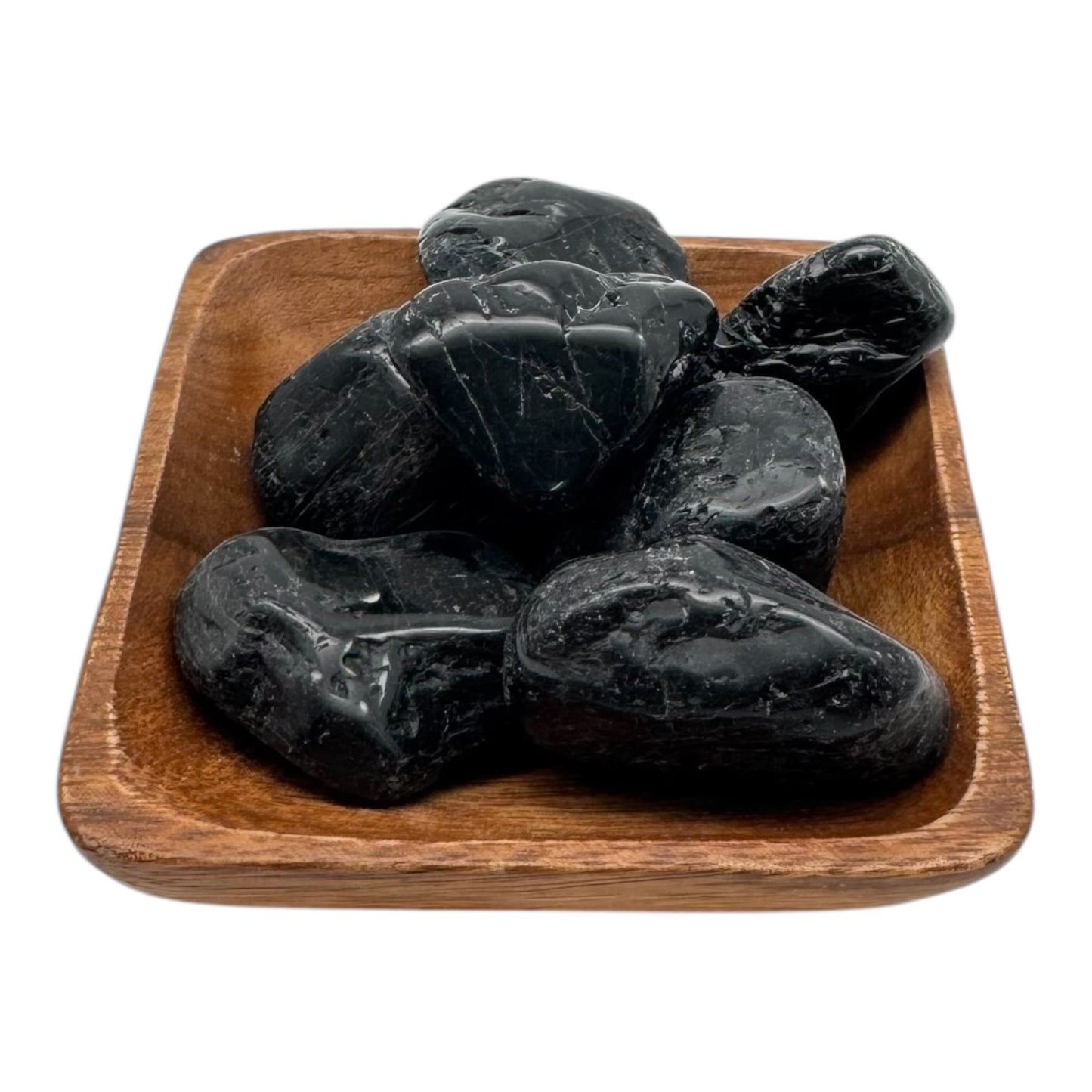 Schwarzer Turmalin Geschliffen