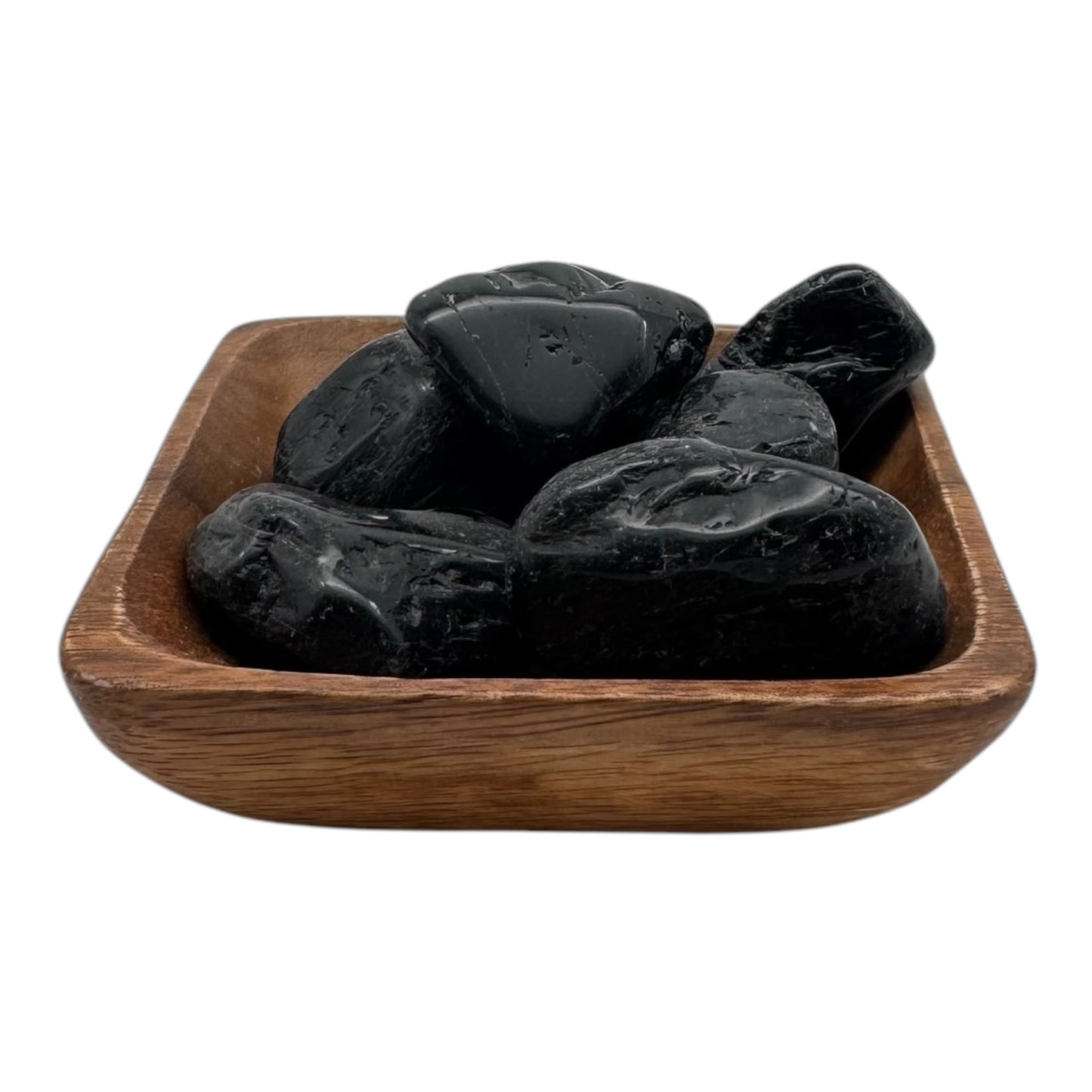 Schwarzer Turmalin Geschliffen