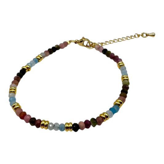 Armband Turmalin bunt 4mm