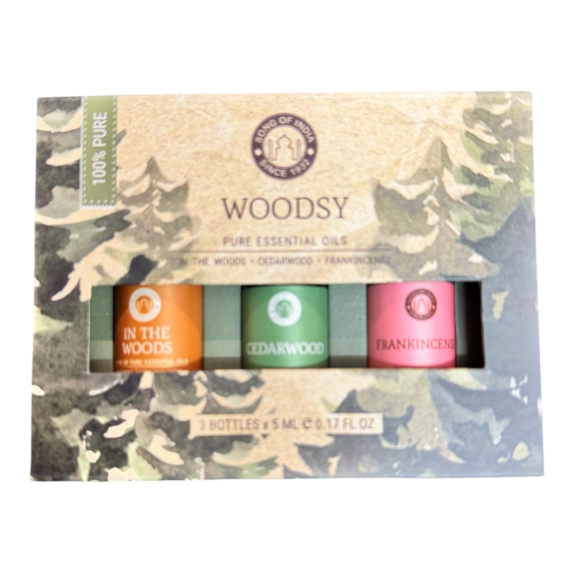 Wood 3er Set ätherische Öle  Song of India