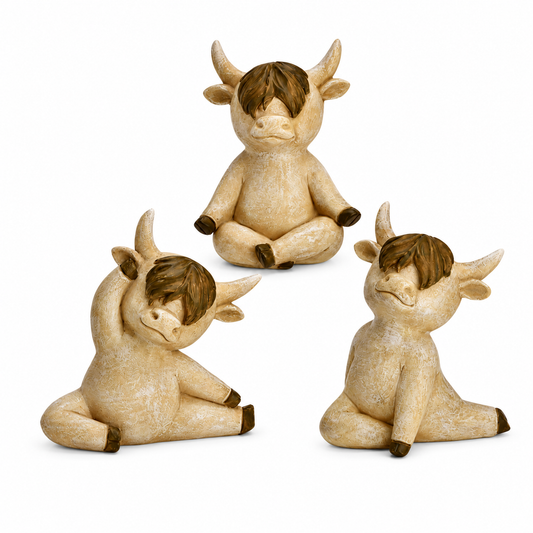 Yoga Kühe 3er Set Klein