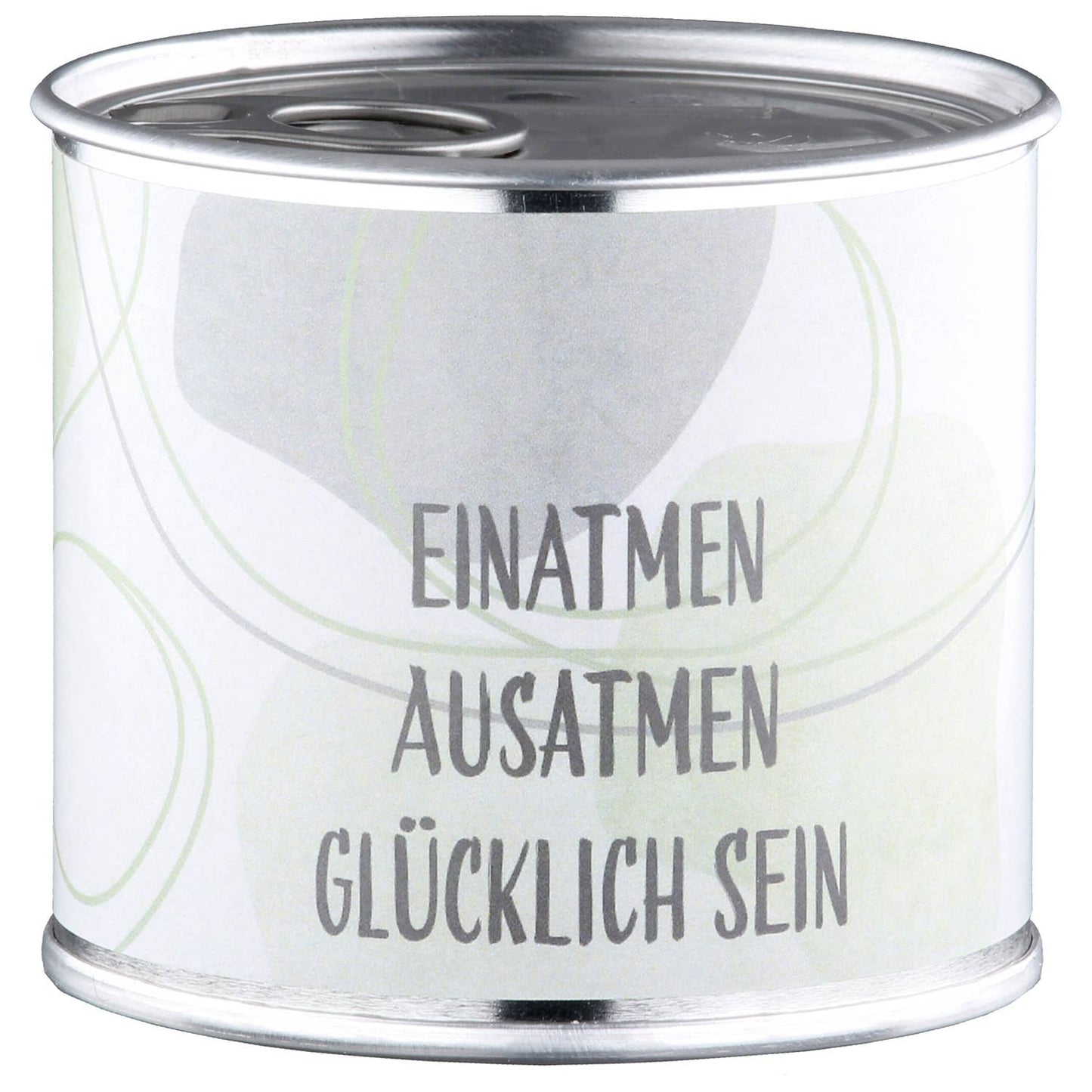 Kerzendose zylindrisch Flow 4-sort. grün H. 6,7 cm: Grün / Metall, Wachs