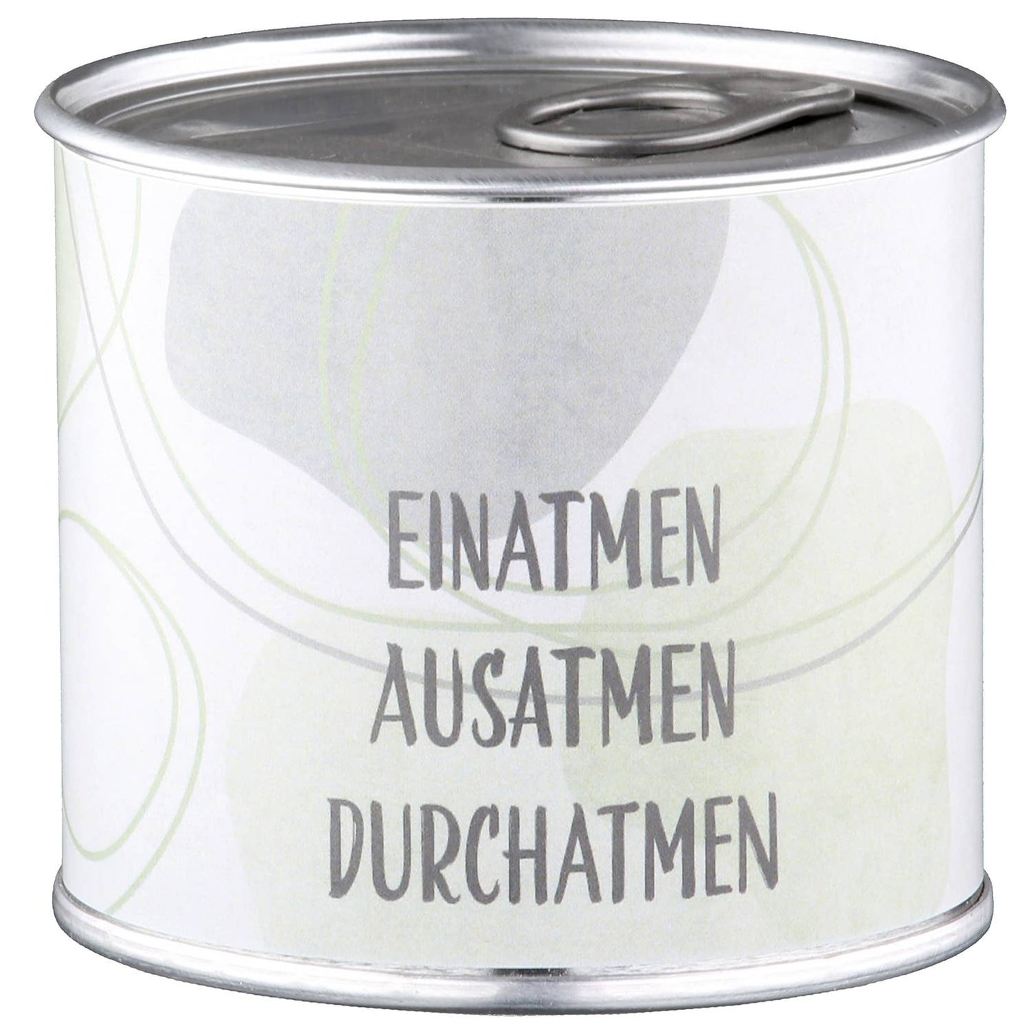 Kerzendose zylindrisch Flow 4-sort. grün H. 6,7 cm: Grün / Metall, Wachs