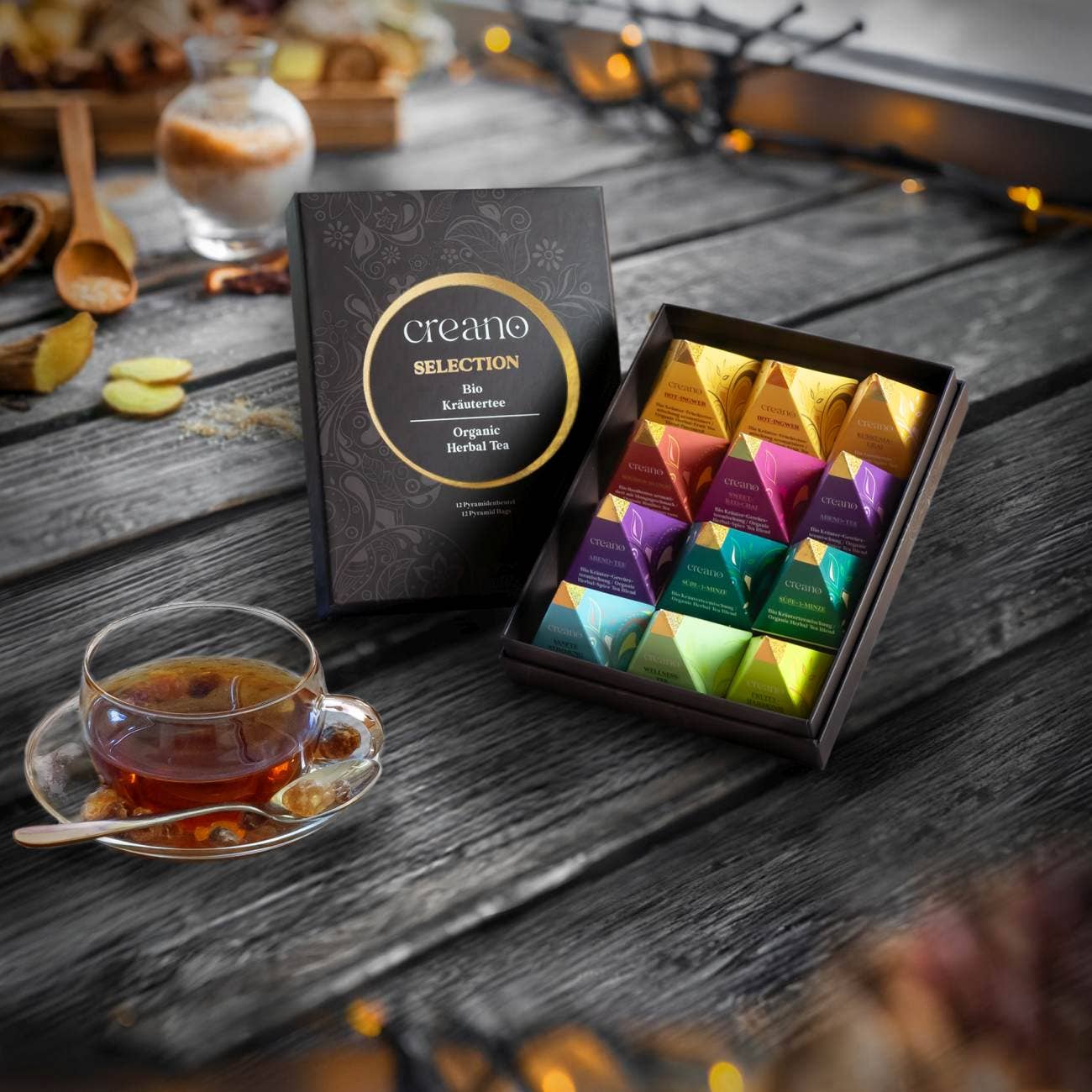 Bio 12er Pyramiden Geschenkset 30g