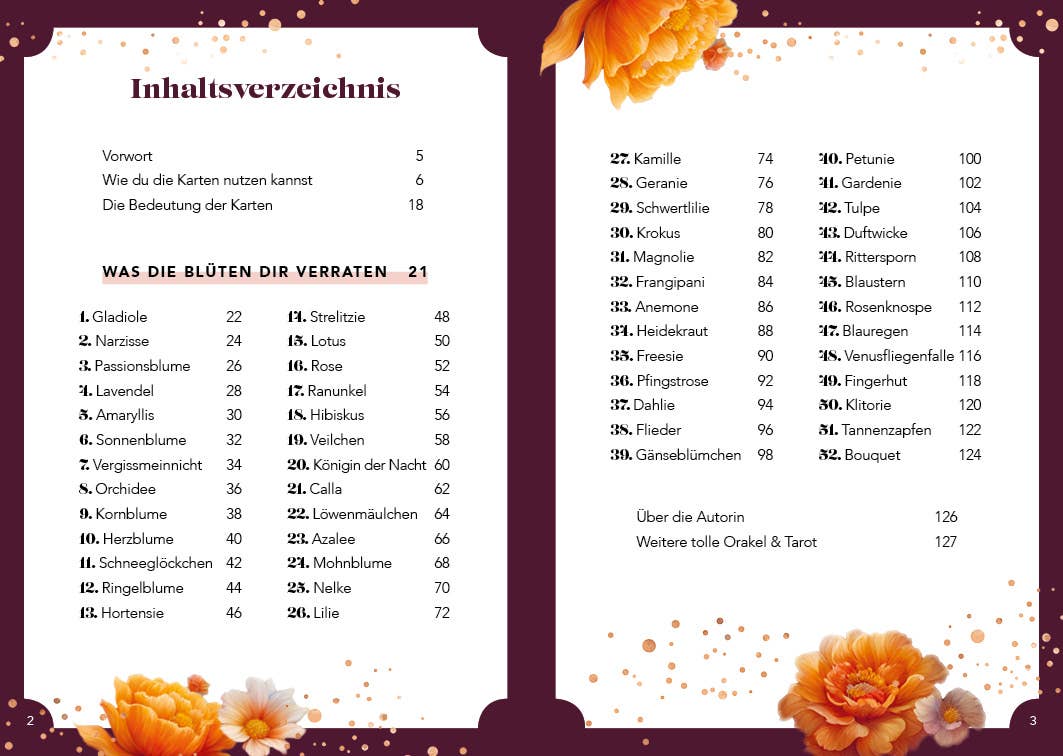 Orakel-Karten-Set: Blütenorakel