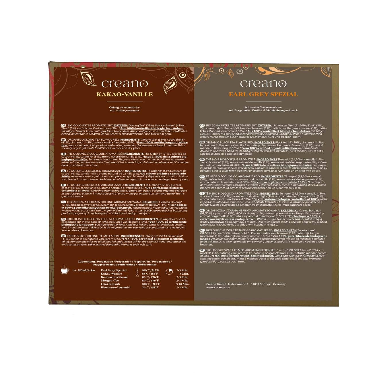 Bio Teemischung 24er Geschenkset 6 Sorten - 48g