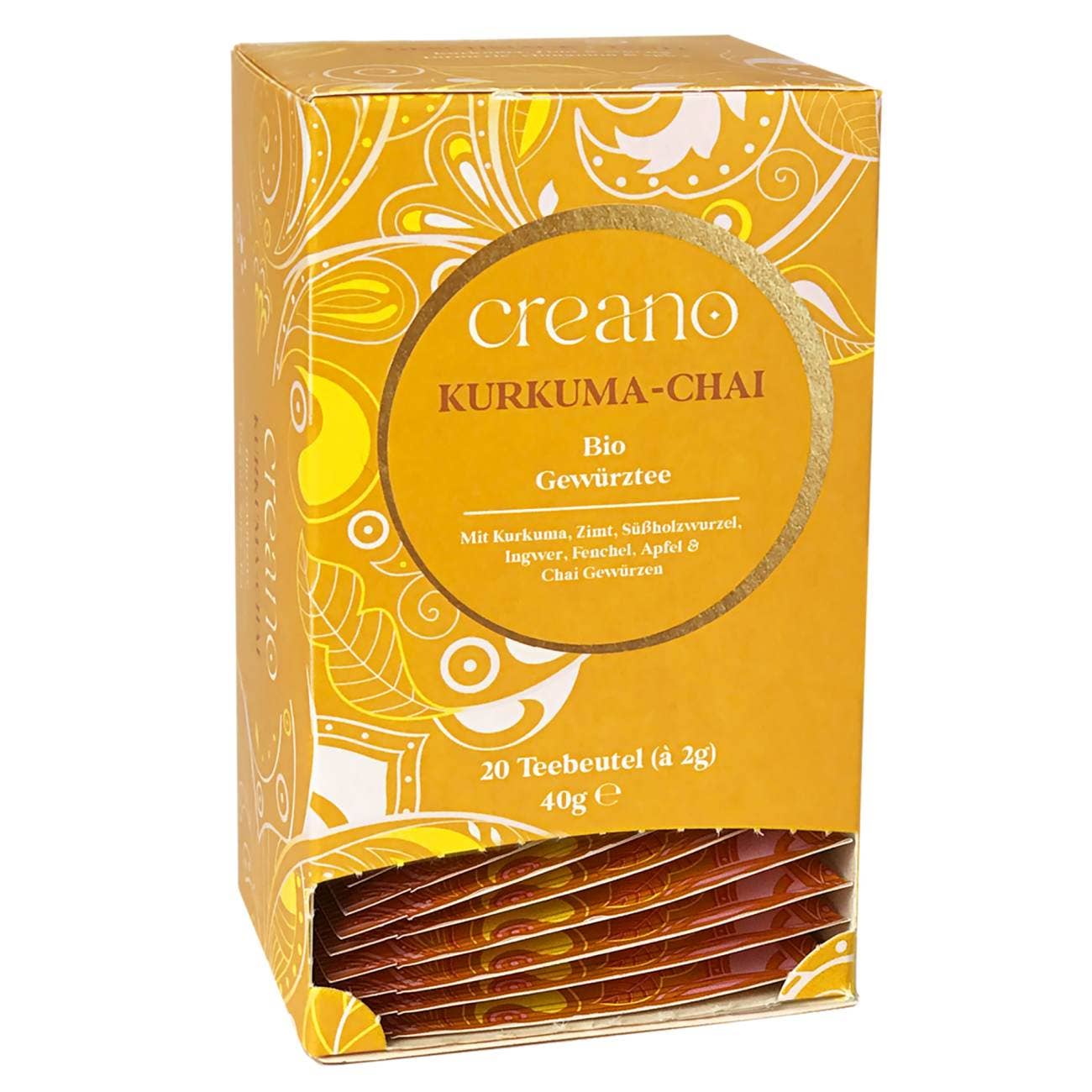 20er Pack Bio-Teebeutel Kurkuma-Chai*