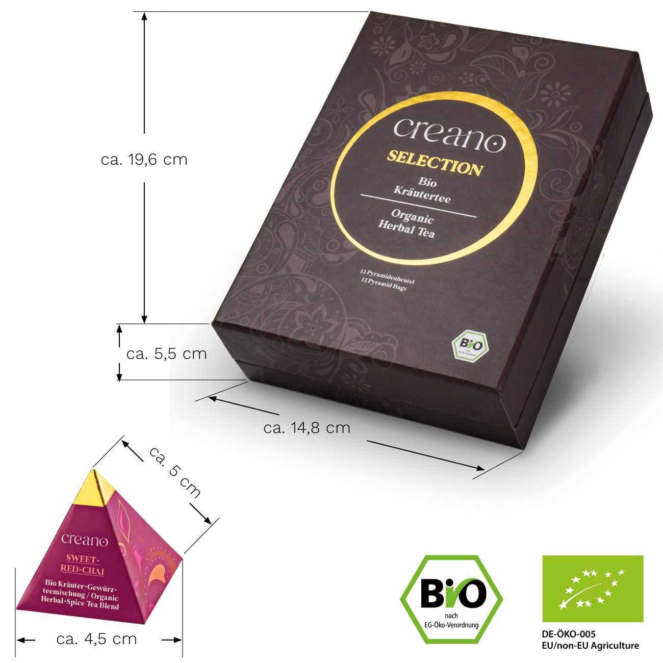 Bio 12er Pyramiden Geschenkset 30g