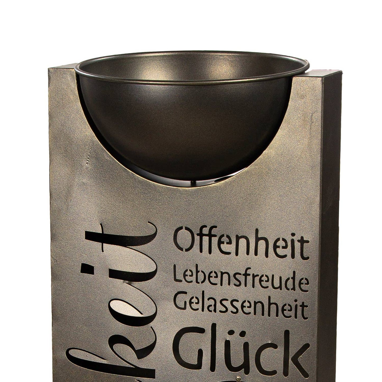 Schalenständer flach AchtsamZeit goldfarben H. 115 cm, VE 2: Goldfarben / Metall