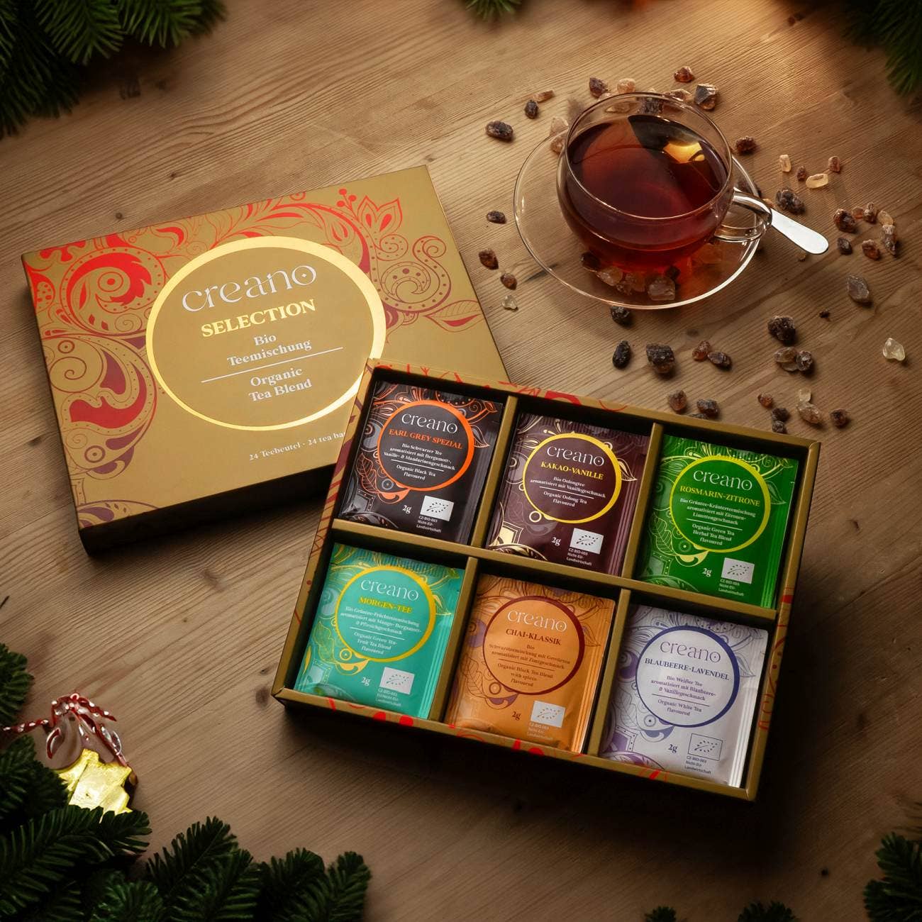 Bio Teemischung 24er Geschenkset 6 Sorten - 48g