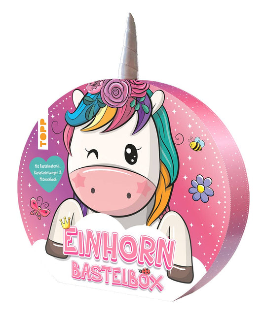 Einhorn-Bastelbox. Mit Anleitungen, Bastelmaterial